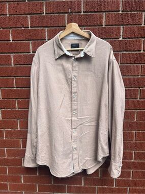 Rag & Bone Fit 2 Beige Button Up Shirt XXL Designer Menswear